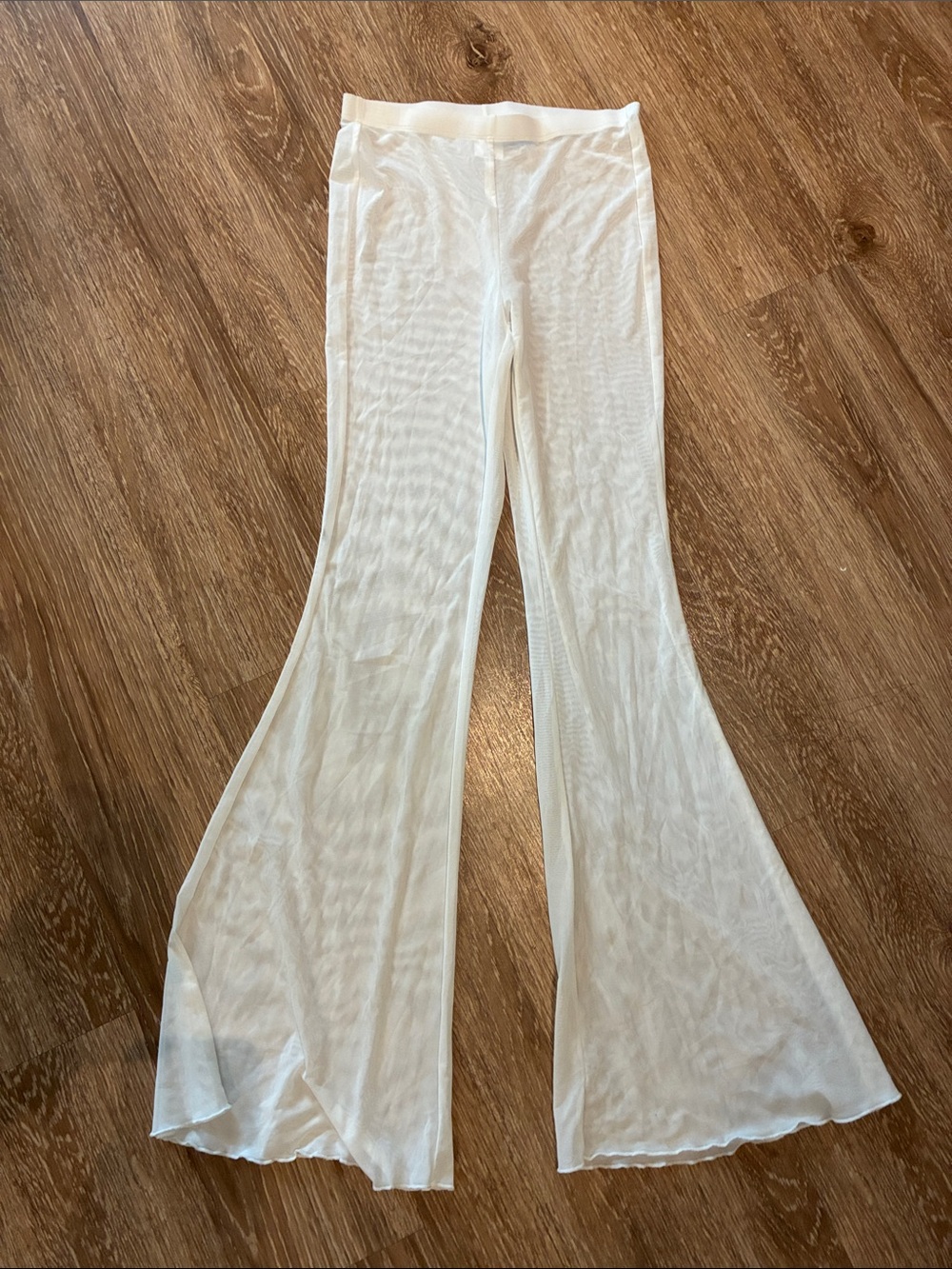 wild fable White Sheer Flared Swim Leggings